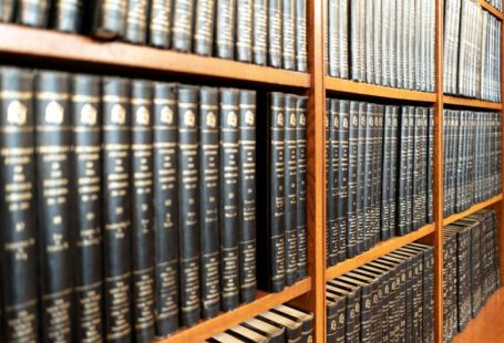 Law Books - black book on shelf