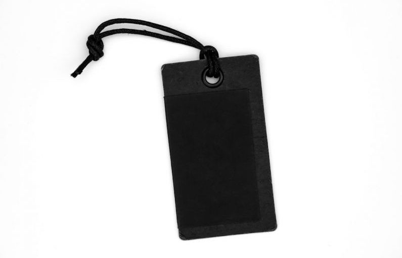 Price Tag - black iphone case with black usb cable