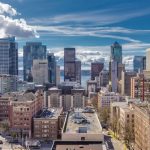 Real Estate Photography - landscape photo of a city skyline