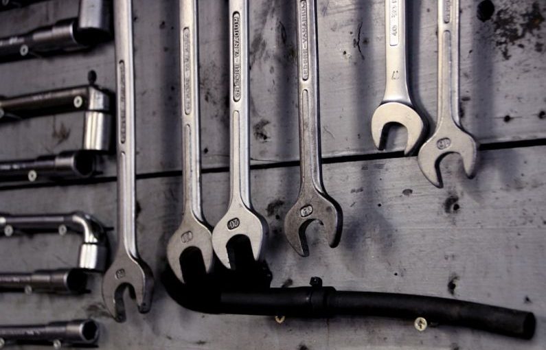 Repair Tools - black and silver steel tool