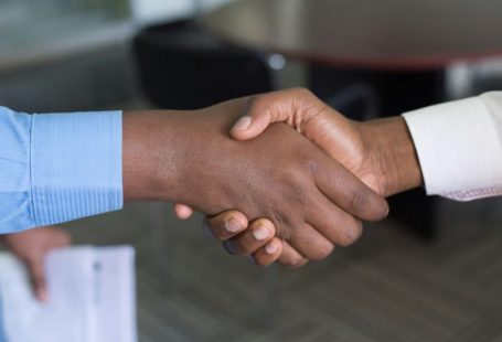 Handshake Deal - two person handshaking