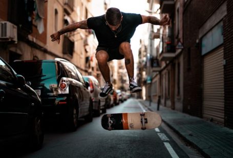 House Flip - timelapse photography of man riding skateboard